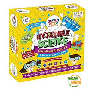 Genius Box Incredible Science Activity Kit for 4 Years and Up : DIY Kit, Educational Toy, Educational Kit, STEM Toy, Science Experiment, Learning Kit - Gifts4All