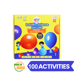 Genius Box  Play some Learning Educational Toy  for 5+ Year Age Baloon Science Fun Lab Kit STEM DIY Learning 100 Multi Activity kit - Gifts4All
