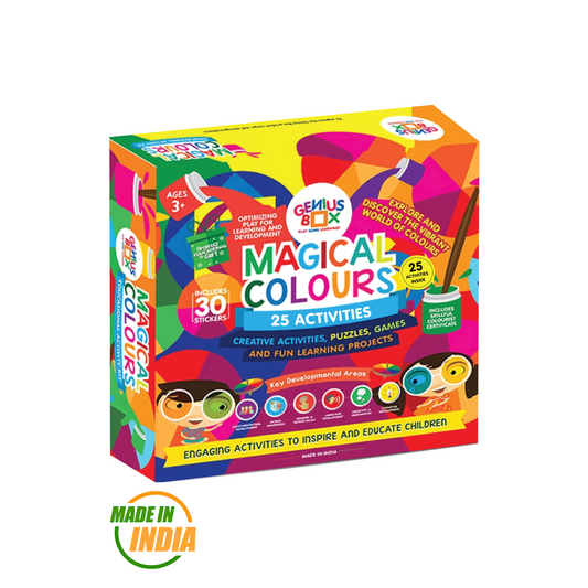 Genius Box - Play some Learning 24 in 1 Activity & Learning Kit for Children Age 3+ : Magical Colours Educational - Gifts4All
