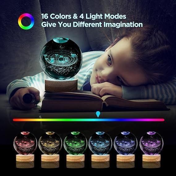 3D Crystal Lamp Ball(Assorted Design) - Gifts4All