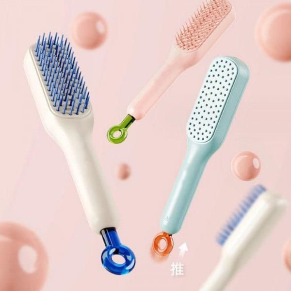 Self-cleaning Anti-static Massage Comb for Adults and Kids- Pack of 1 - Gifts4All