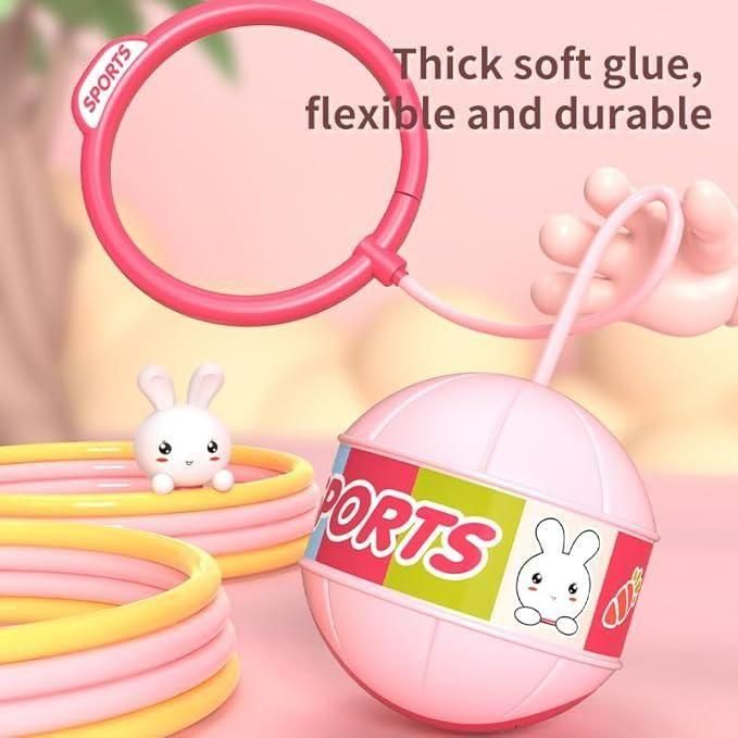 Skip Ball, Portable Foldable Colorful Flash Wheel Swing Ball, Kids Toys - Gifts4All