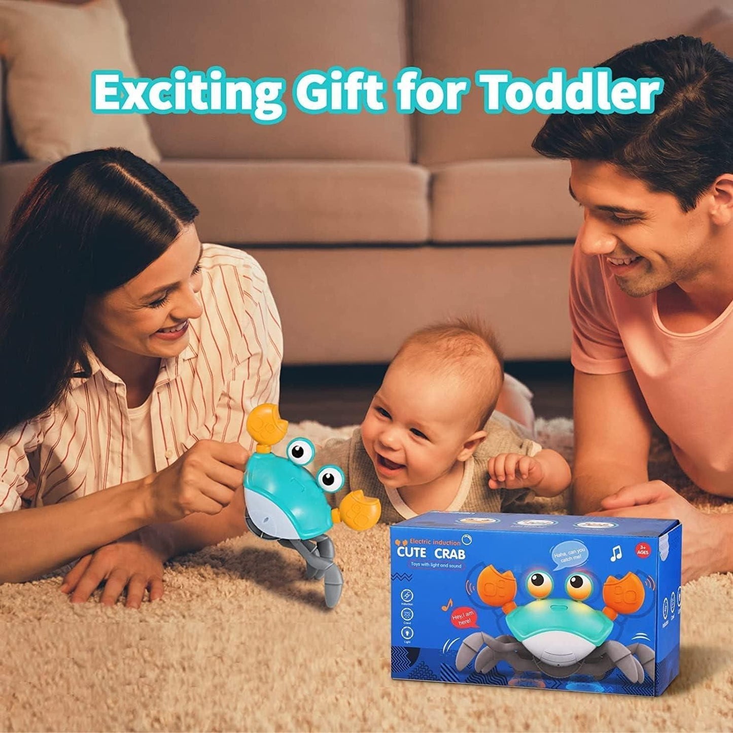 Cute Dancing Crab Toy with USB Rechargeable - Gifts4All