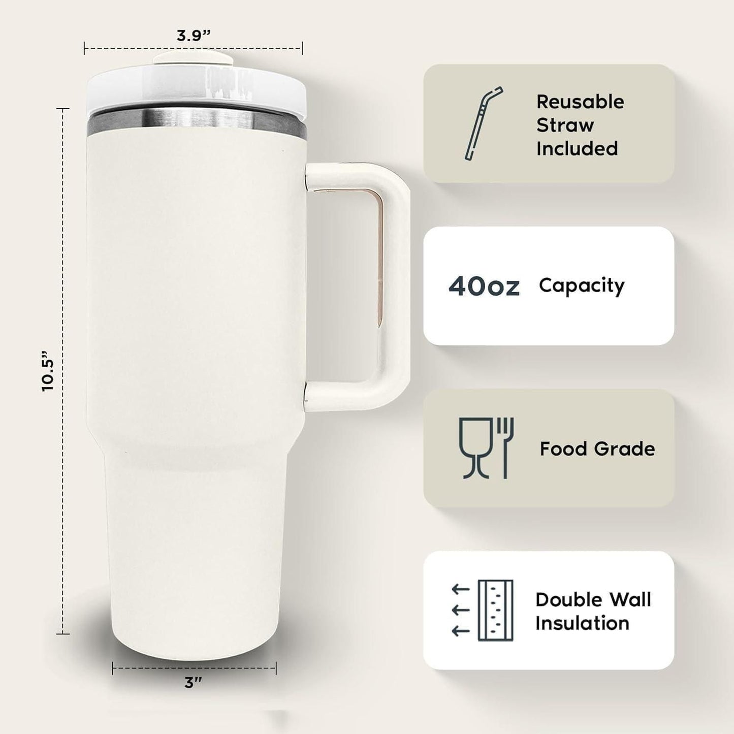 Stainless Steel Cup acuum Insulated Tumbler for Water - Gifts4All