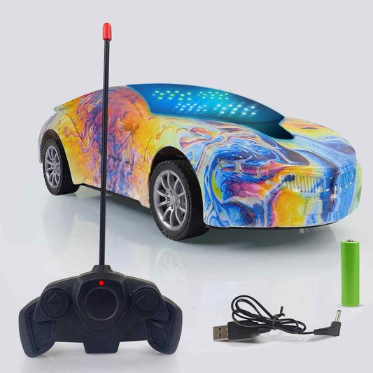 NHR Chargeable 3D Remote ( Assorted Colors )Control Lighting Famous Car for Kids - Gifts4All