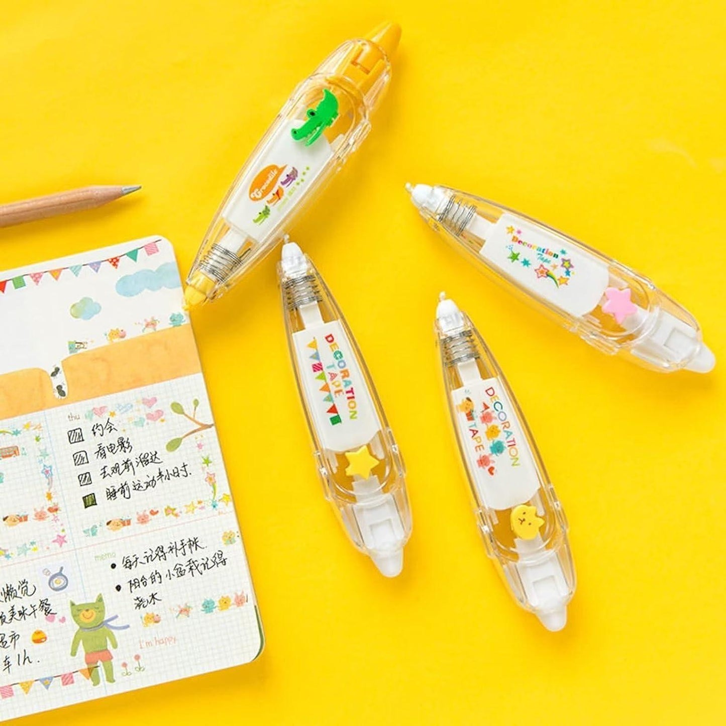 Decoration Tape Cute Novelty Sticker Pen Machine Pack of 2 - Gifts4All