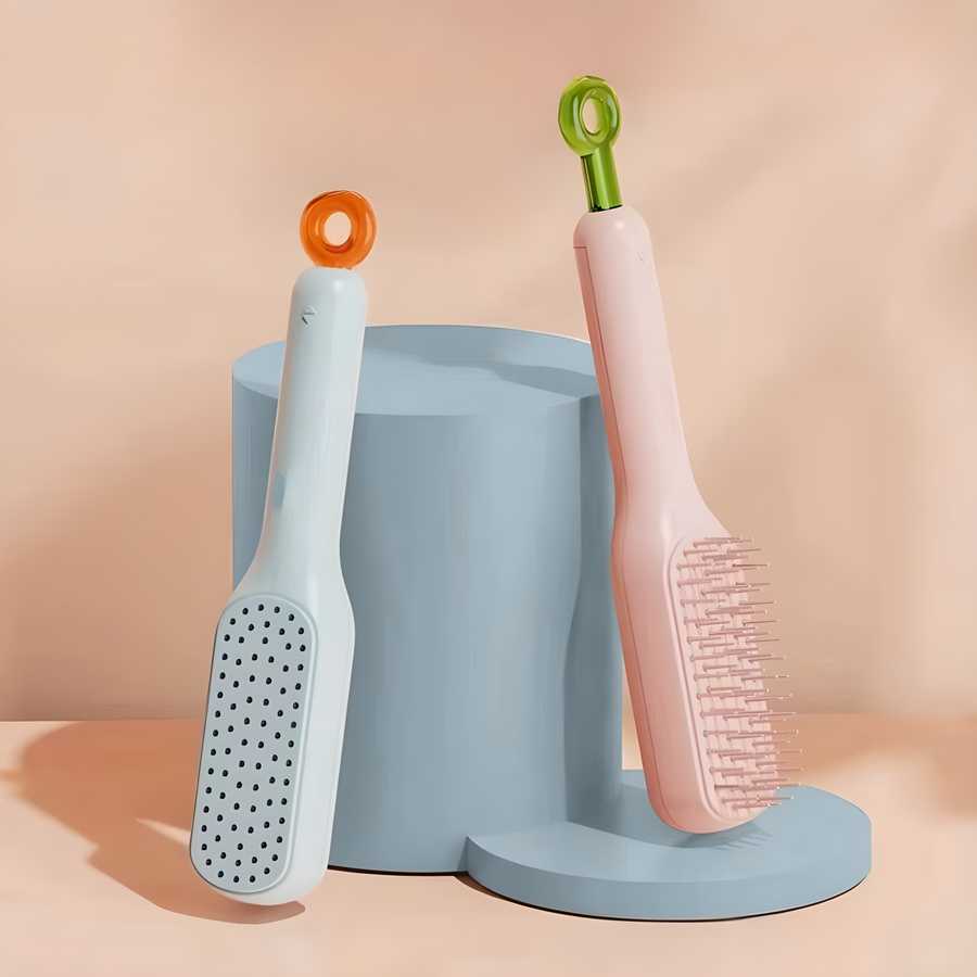 Self-cleaning Anti-static Massage Comb for Adults and Kids- Pack of 1 - Gifts4All