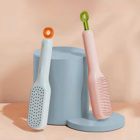 Self-cleaning Anti-static Massage Comb for Adults and Kids- Pack of 1 - Gifts4All