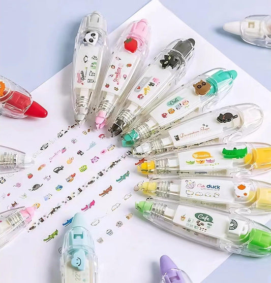 Decoration Tape Cute Novelty Sticker Pen Machine Pack of 2 - Gifts4All