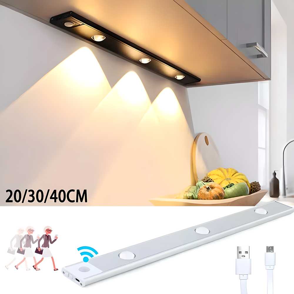 LED PIR Motion Sensor Cabinet  With USB Rechargeble - Gifts4All