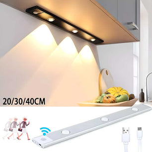 LED PIR Motion Sensor Cabinet  With USB Rechargeble - Gifts4All