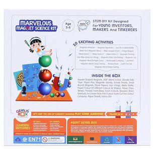 Genius Box  Play some Learning Educational Toy  for 5+ Year Age Marvelous Magnet Science Kit STEM DIY Learning 20 Multi Activity kit - Gifts4All
