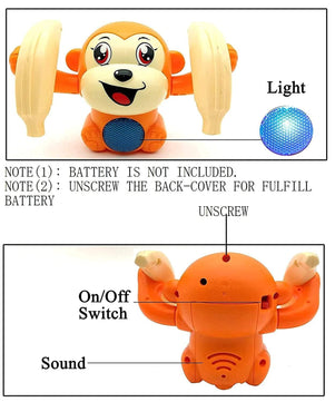 Dancing and Spinning Rolling Doll Tumble Monkey - Gifts4All