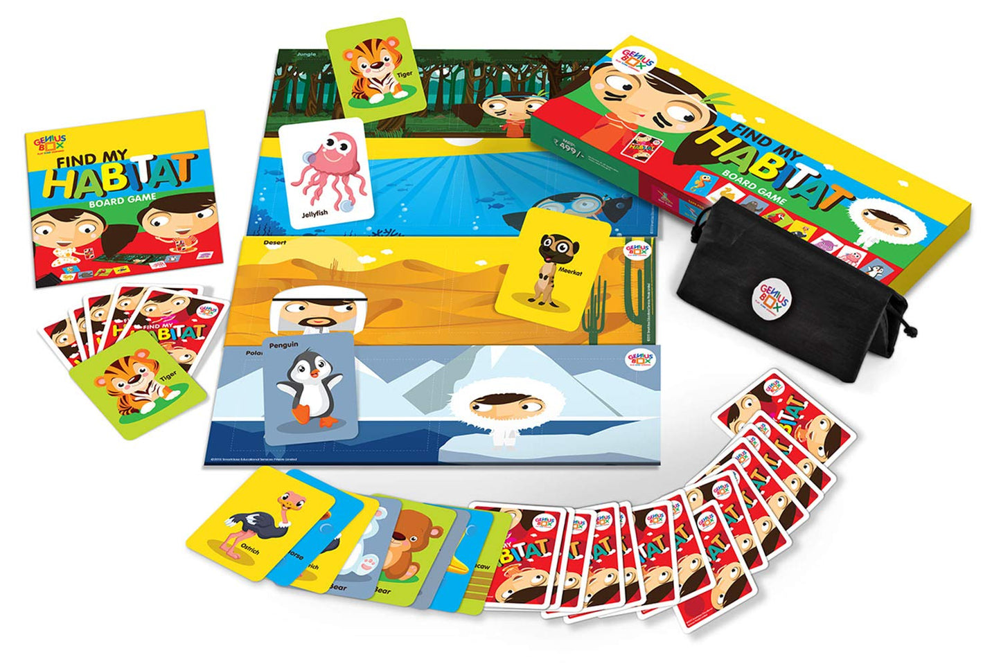 Genius Box - Play some Learning Activity Kit for 3+ Year age: Amazing Animals DIY, Educational Toy, Learning Kit, Educational Kit, STEM Toy 30 Activity Kit - Gifts4All