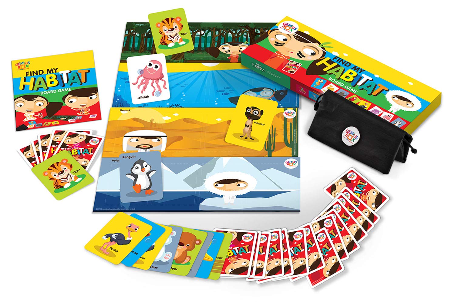 Genius Box - Play some Learning Activity Kit for 3+ Year age: Amazing Animals DIY, Educational Toy, Learning Kit, Educational Kit, STEM Toy 30 Activity Kit - Gifts4All