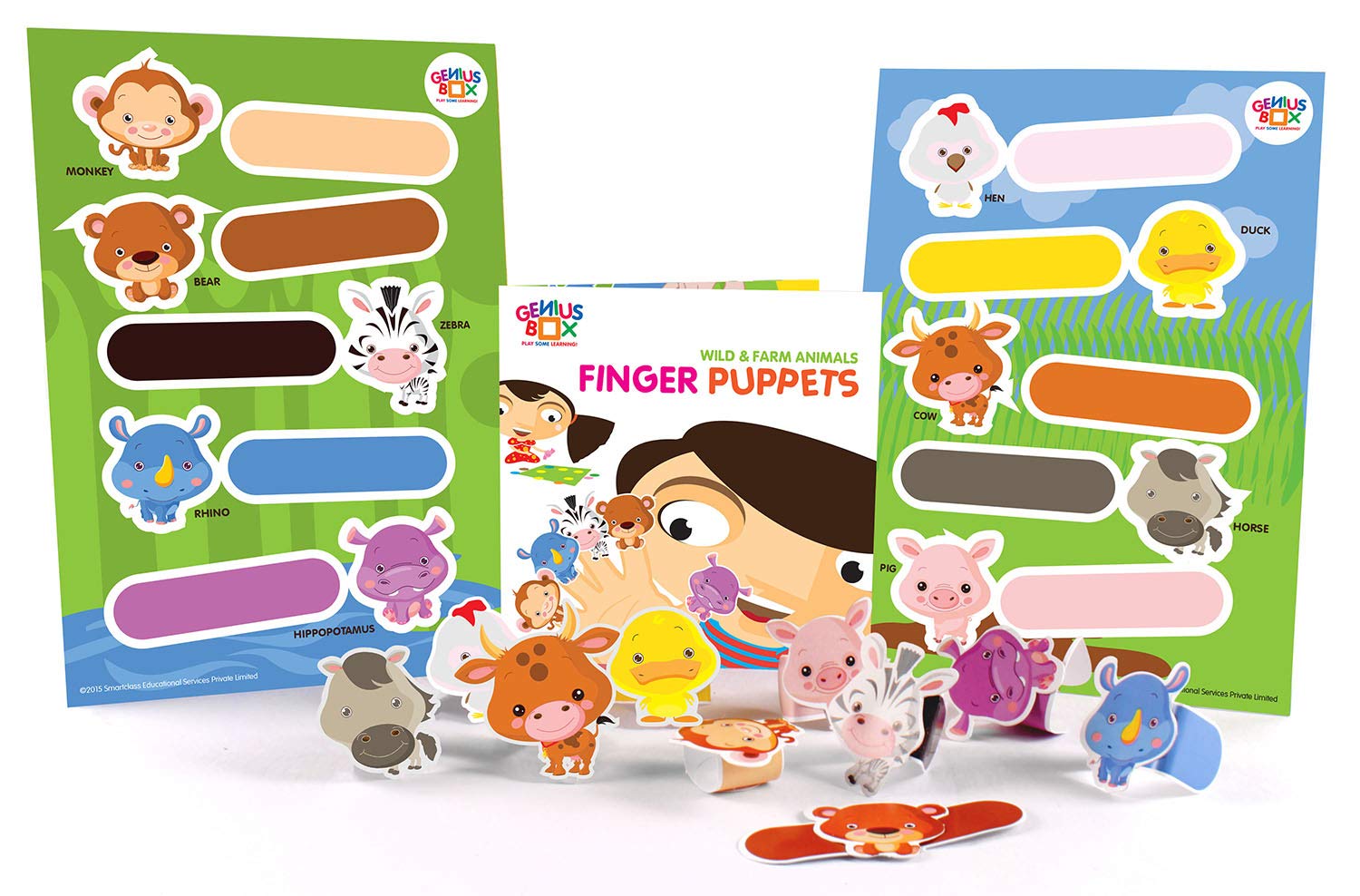Genius Box - Play some Learning Activity Kit for 3+ Year age: Amazing Animals DIY, Educational Toy, Learning Kit, Educational Kit, STEM Toy 30 Activity Kit - Gifts4All