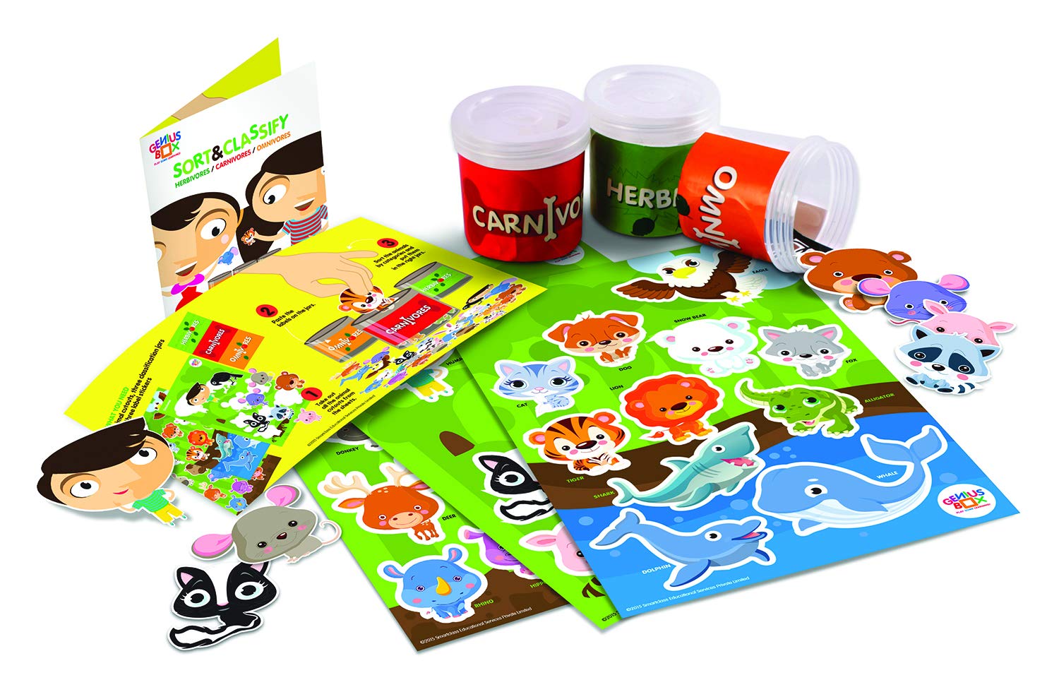 Genius Box - Play some Learning Activity Kit for 3+ Year age: Amazing Animals DIY, Educational Toy, Learning Kit, Educational Kit, STEM Toy 30 Activity Kit - Gifts4All