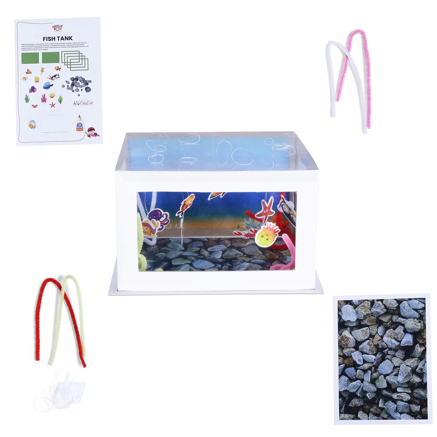 Genius Box  Play some Learning Educational Toy  for 3+ Year Age My first Underwater Science kit STEM DIY Learning 11 Multi Activity kit - Gifts4All
