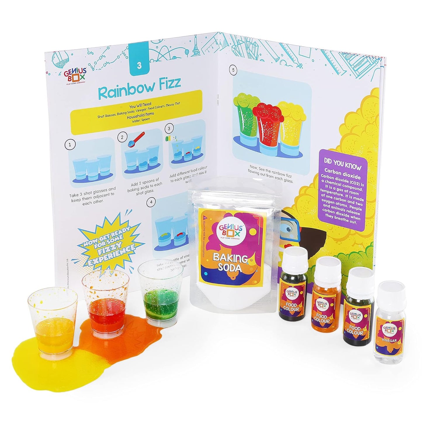 Genius Box Incredible Science Activity Kit for 4 Years and Up : DIY Kit, Educational Toy, Educational Kit, STEM Toy, Science Experiment, Learning Kit - Gifts4All