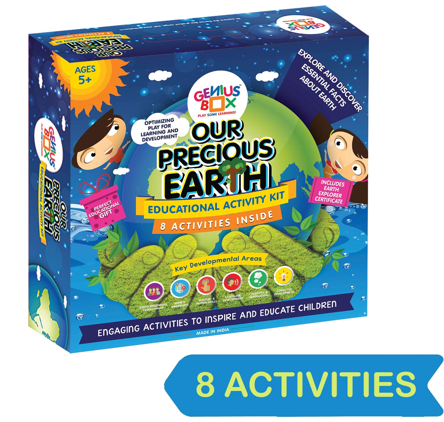 Genius Box Educational Toy for 5 Years and Up: Our Precious Earth DIY, Activity Kit, Experiment, Learning Kit, Educational Kit, STEM Toy - Gifts4All